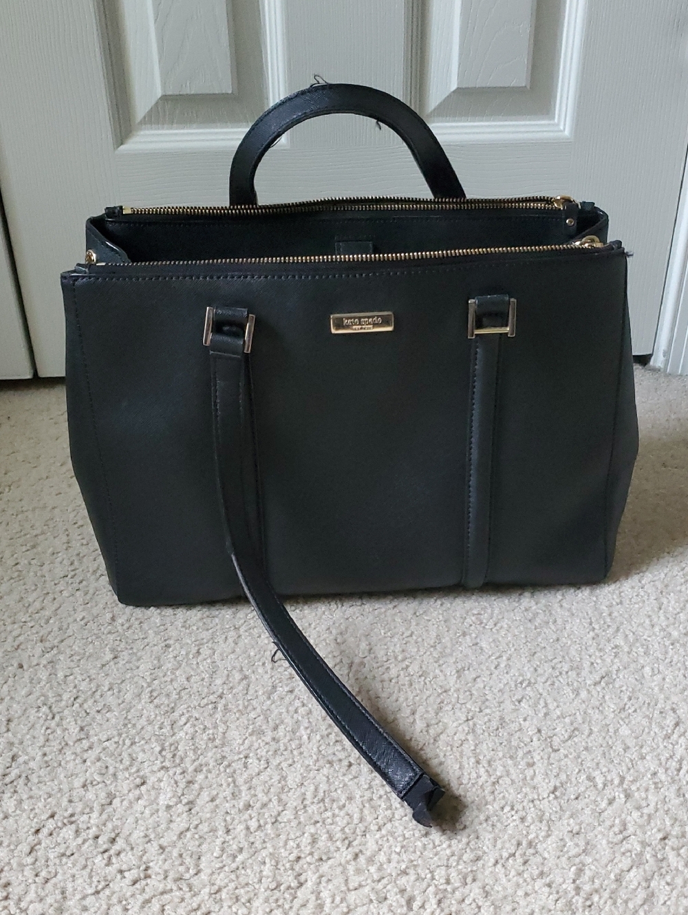 *Wounded Bird Project Bag* Kate Spade Newbury Lane Leather Tote Handbag